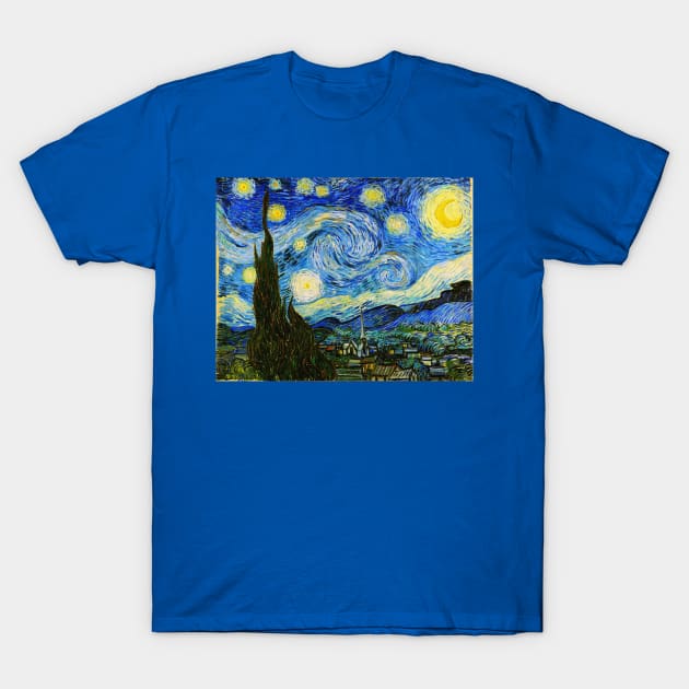 Van Gogh Starry Night T-Shirt by bragova